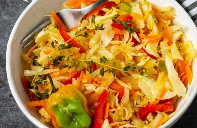 Jamaican-Style Steamed Cabbage